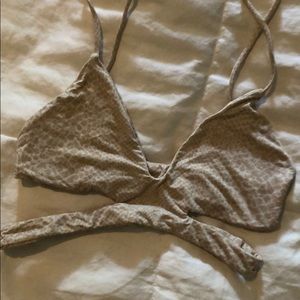 snake print acacia bikini top